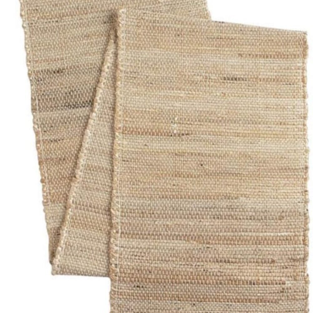 Table Runner 13'' x 72'' Eco-Friendly Hand-Made Vintage Jute Mats for Parties, D